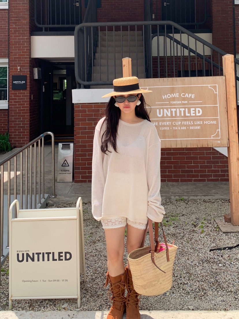 LIKEVAM（不代購）韓國代購㊣女士新品休閑推薦真品時尚針織衫LIKEVAM針織衫