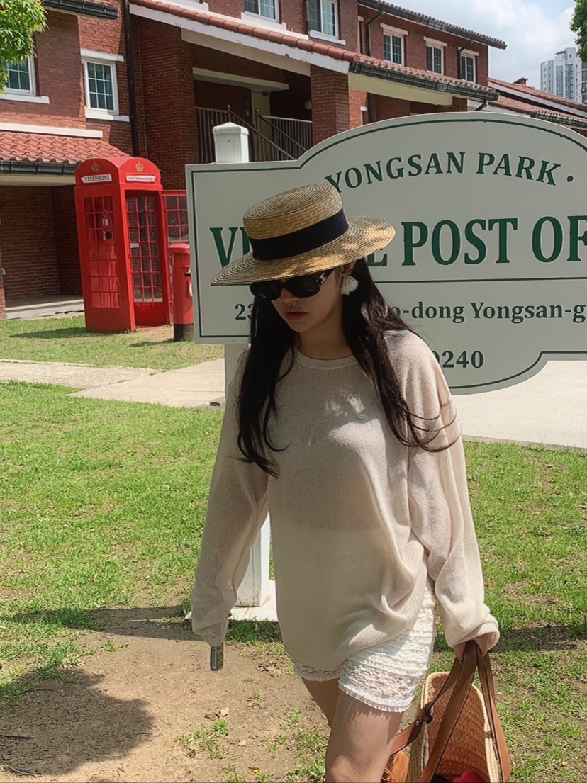 LIKEVAM（不代購）韓國代購㊣女士新品休閑推薦真品時尚針織衫LIKEVAM針織衫