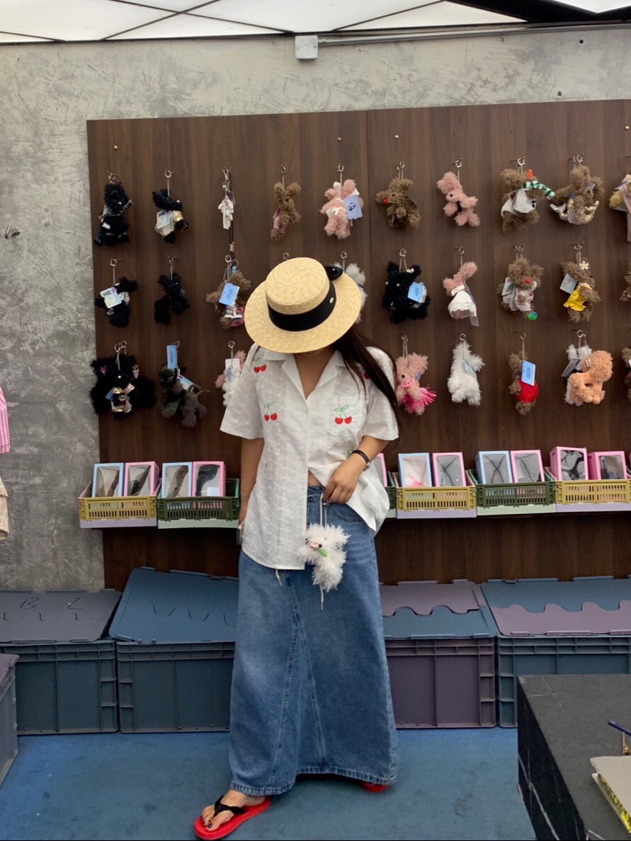 LIKEVAM（不代購）韓國直郵㊣女裝新款25秋冬真品職業休閑長裙LIKEVAM長裙