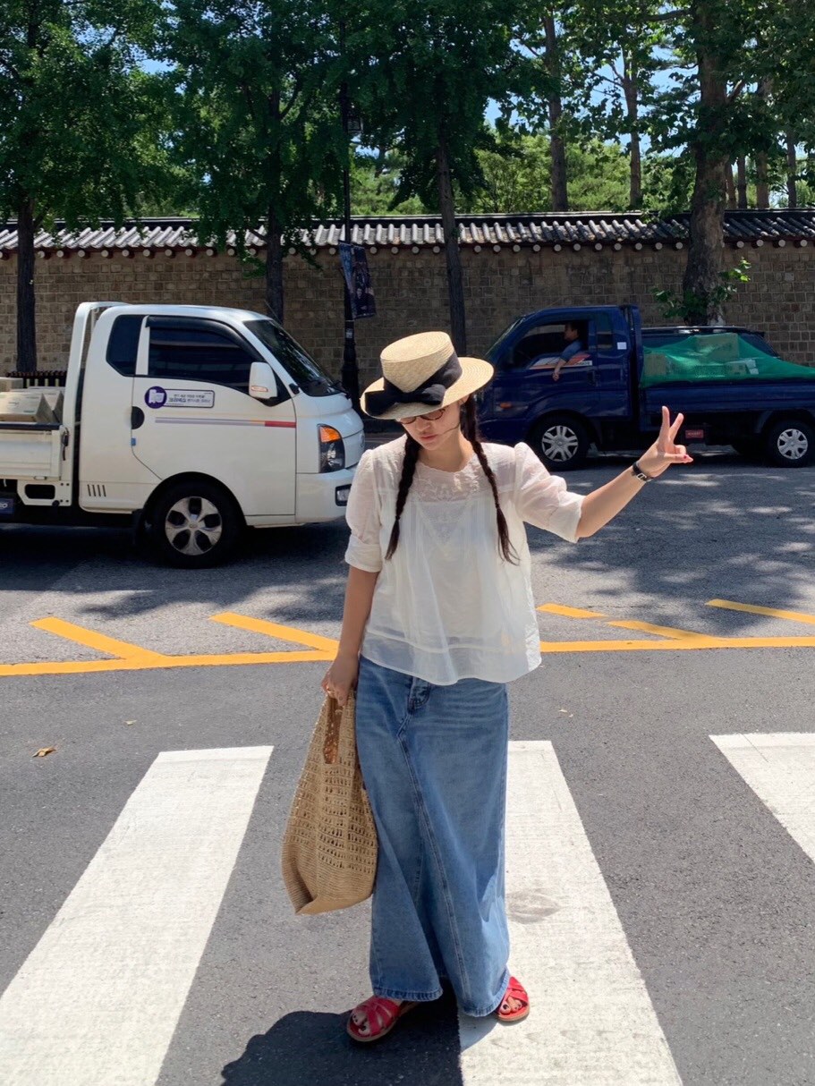 LIKEVAM（不代購）韓國直郵㊣女裝新款25秋冬真品職業休閑長裙LIKEVAM長裙