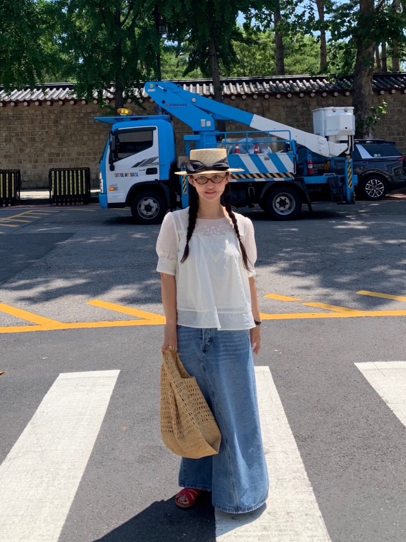 LIKEVAM（不代購）韓國直郵㊣女裝新款25秋冬真品職業休閑長裙LIKEVAM長裙