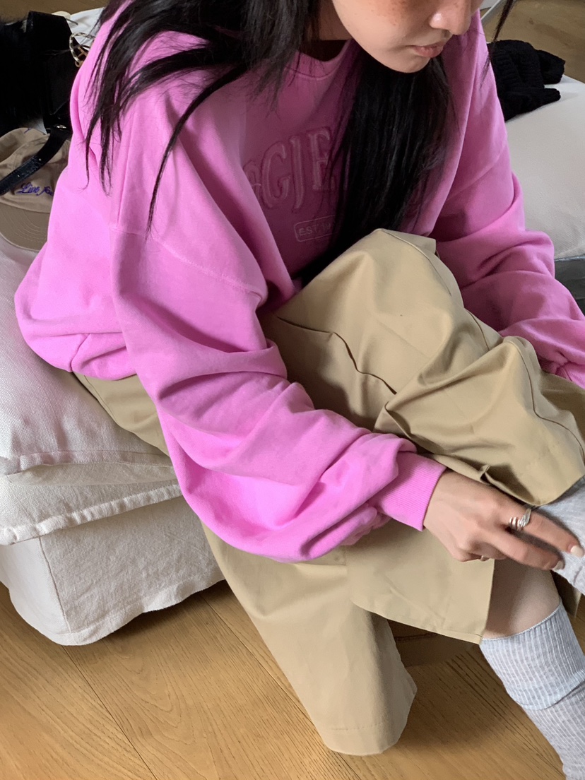 EYEL韓國代購㊣女裝新品時尚職業25秋冬熱賣真品人氣休閑衛衣EYEL衛衣