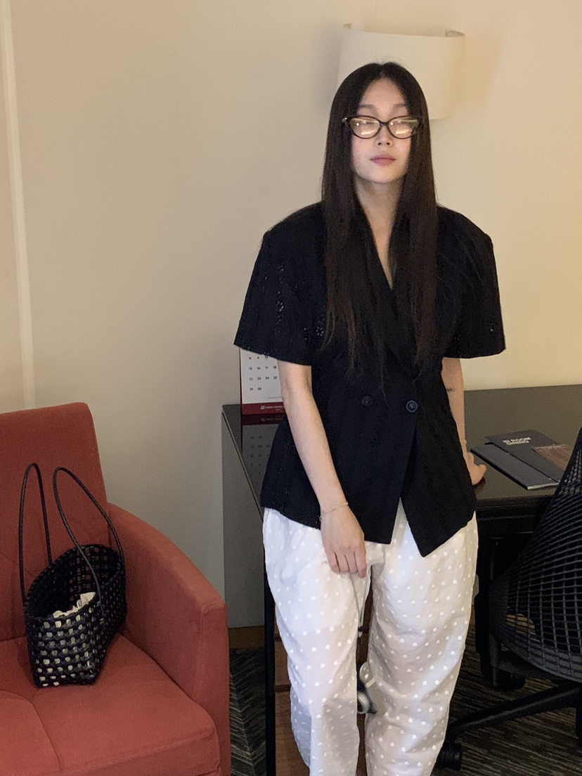 LIKEVAM（不代購）東大門㊣實拍女裝新款時尚休閑真品夾克蕾絲LIKEVAM夾克