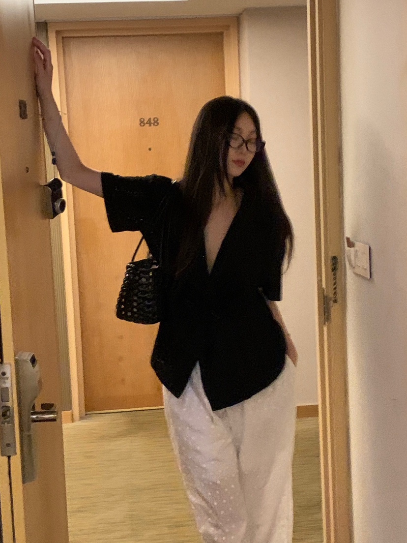 LIKEVAM（不代購）東大門㊣實拍女裝新款時尚休閑真品夾克蕾絲LIKEVAM夾克