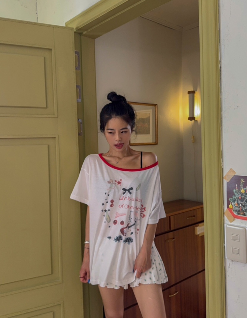 LIKEVAM（不代購）韓國直郵㊣女士新品人氣休閑職業時尚T恤LIKEVAMT恤