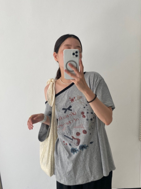 LIKEVAM（不代購）韓國直郵㊣女士新品人氣休閑職業時尚T恤LIKEVAMT恤