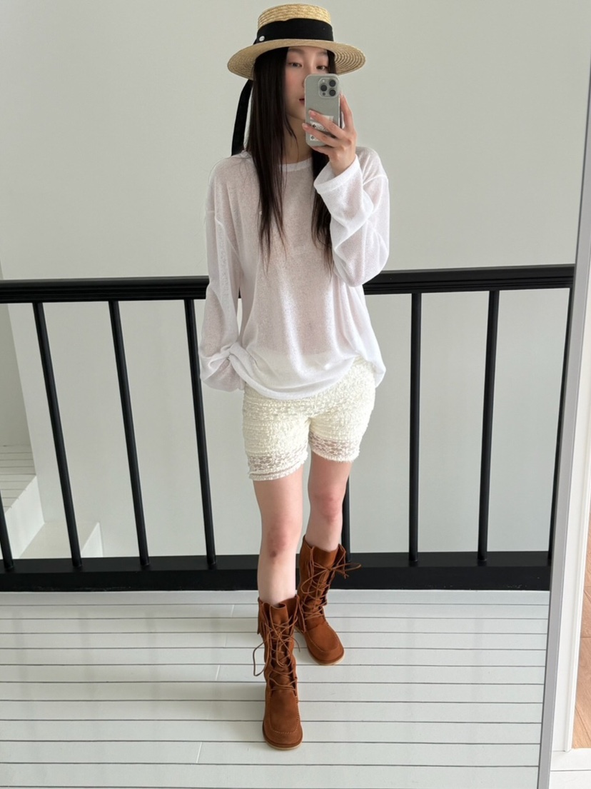 LIKEVAM（不代購）韓國代購㊣女裝新品人氣打底褲鯊魚褲緊身褲蕾絲LIKEVAM打底褲/鯊魚褲