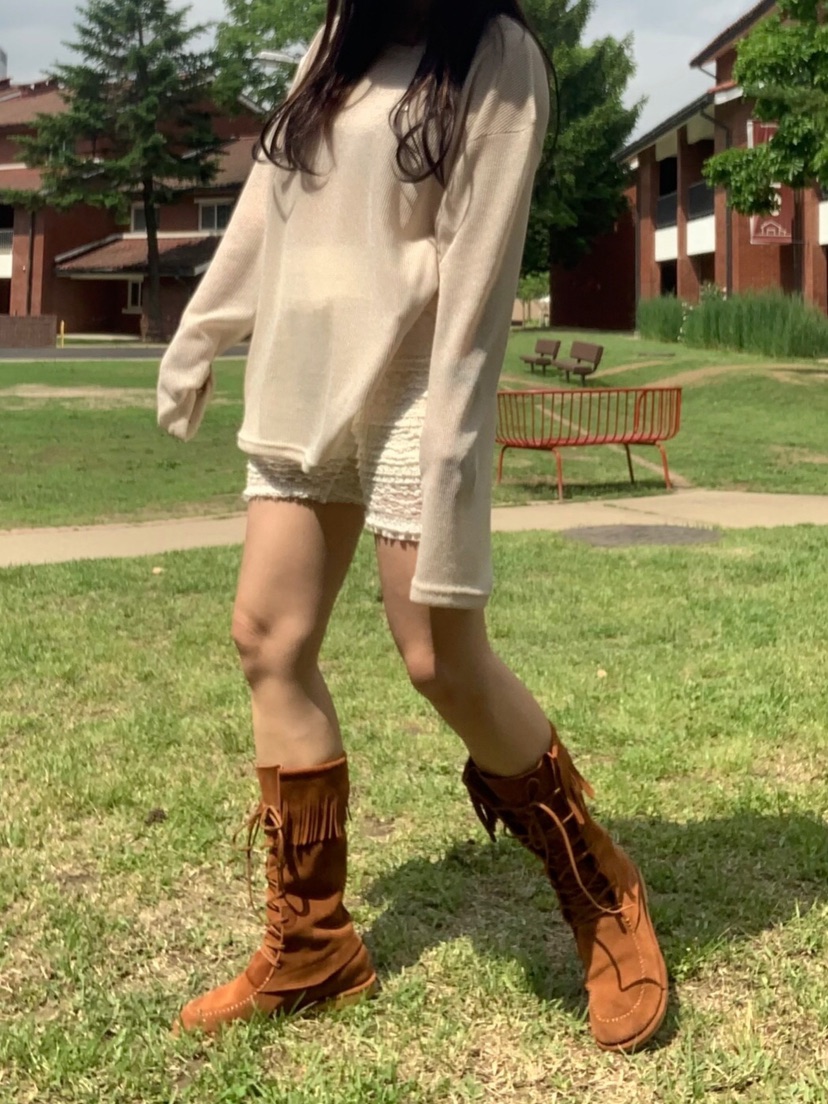 LIKEVAM（不代購）韓國代購㊣女裝新品人氣打底褲鯊魚褲緊身褲蕾絲LIKEVAM打底褲/鯊魚褲