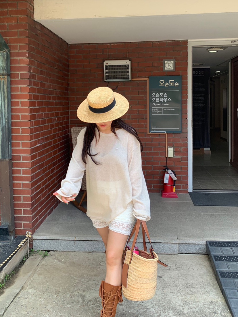 LIKEVAM（不代購）韓國代購㊣女裝新品人氣打底褲鯊魚褲緊身褲蕾絲LIKEVAM打底褲/鯊魚褲