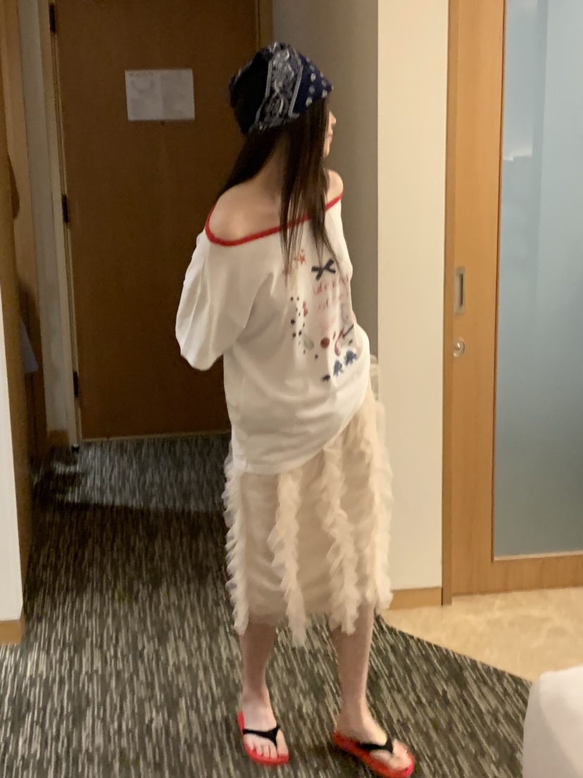 LIKEVAM（不代購）東大門㊣直郵女士新品休閑半身裙中短裙漁網LIKEVAM半身裙/中短裙