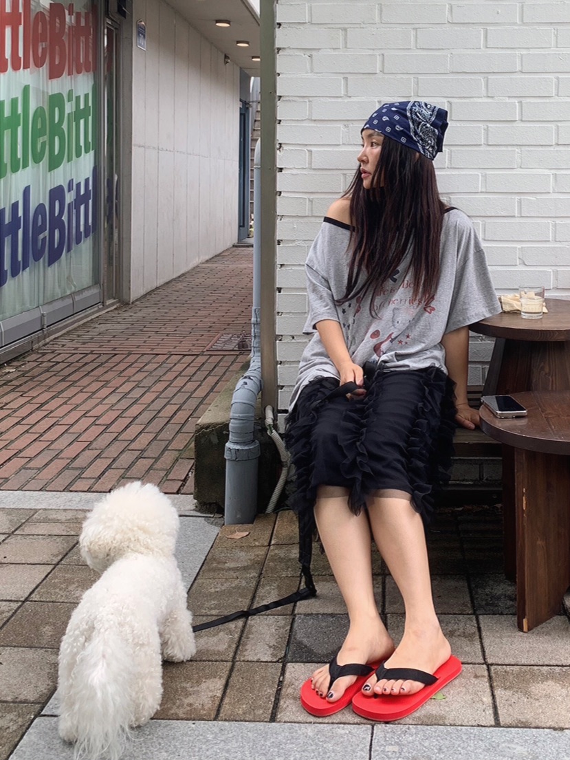 LIKEVAM（不代購）東大門㊣直郵女士新品休閑半身裙中短裙漁網LIKEVAM半身裙/中短裙