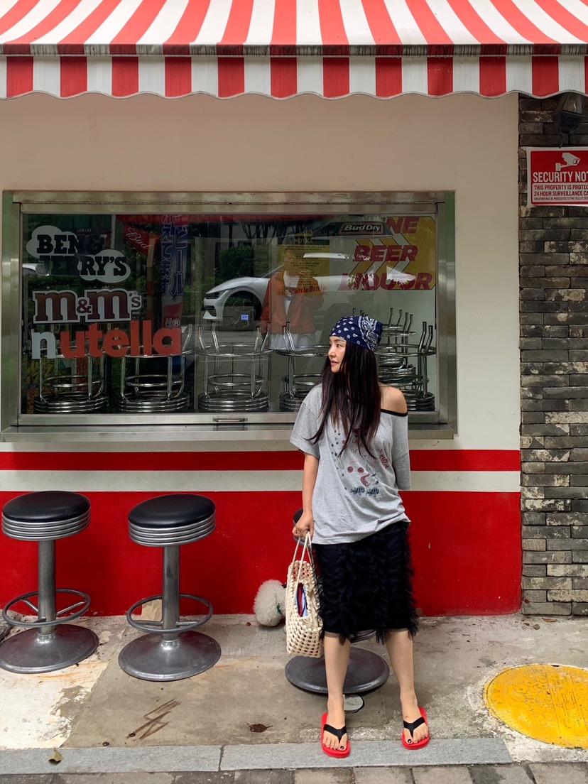 LIKEVAM（不代購）東大門㊣直郵女士新品休閑半身裙中短裙漁網LIKEVAM半身裙/中短裙