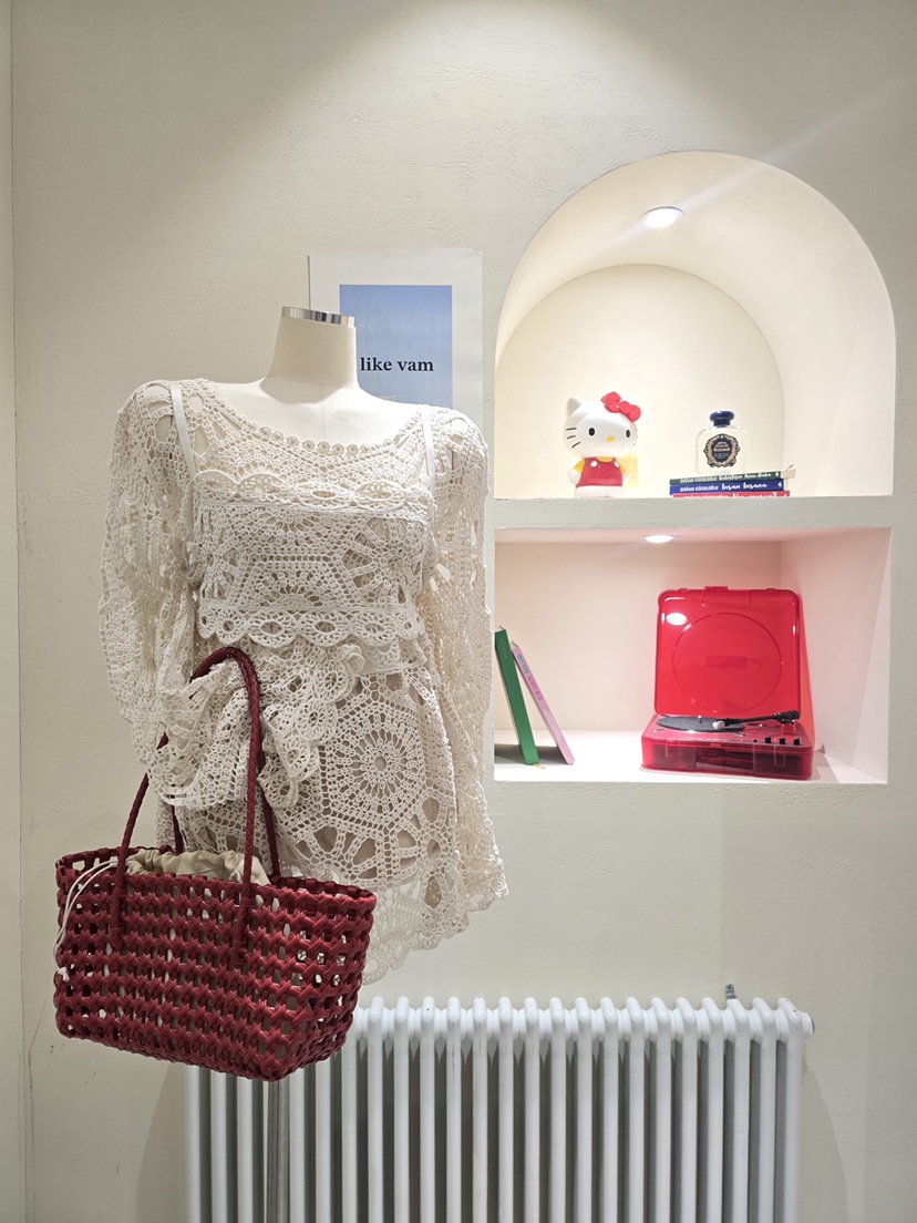 LIKEVAM（不代購）韓國直郵㊣女士新品職業套裝鉤針編織套裝LIKEVAM套裝