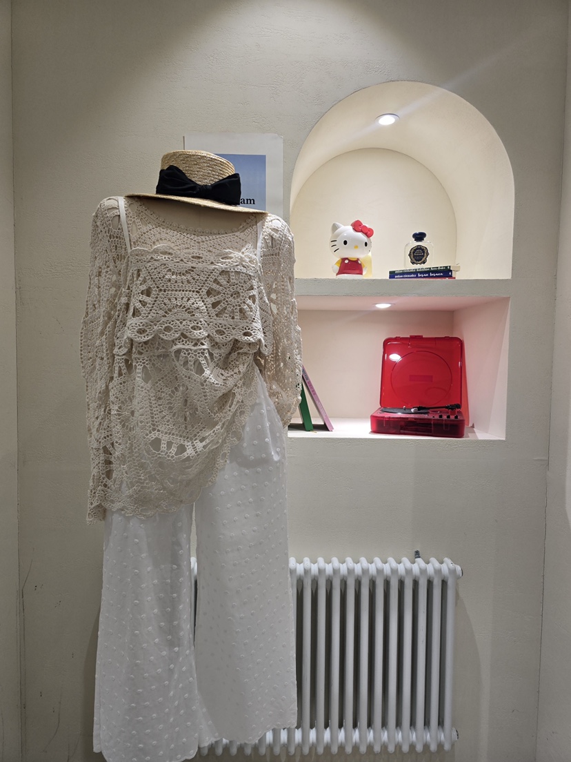 LIKEVAM（不代購）韓國直郵㊣女士新品職業套裝鉤針編織套裝LIKEVAM套裝