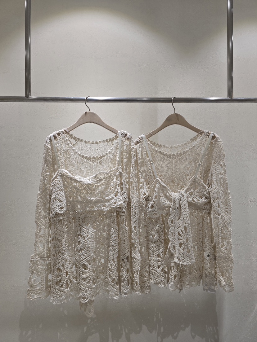 LIKEVAM（不代購）韓國直郵㊣女士新品職業套裝鉤針編織套裝LIKEVAM套裝