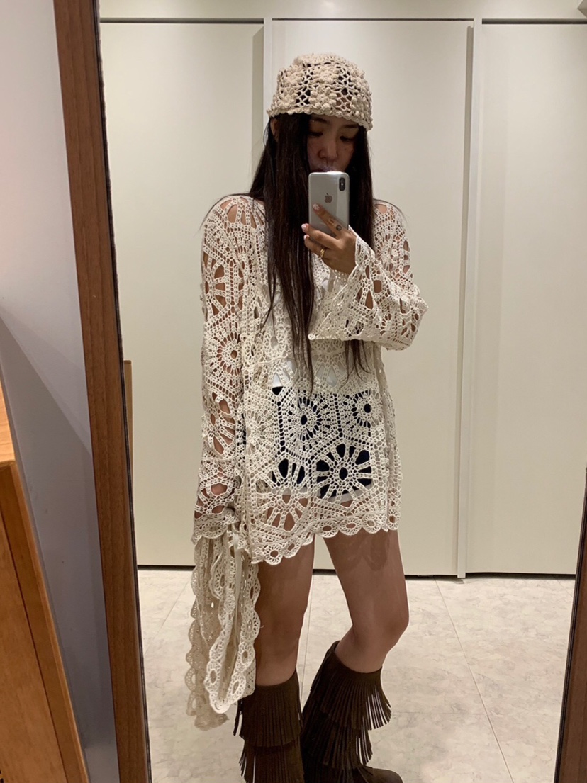 LIKEVAM（不代購）韓國直郵㊣女士新品職業套裝鉤針編織套裝LIKEVAM套裝