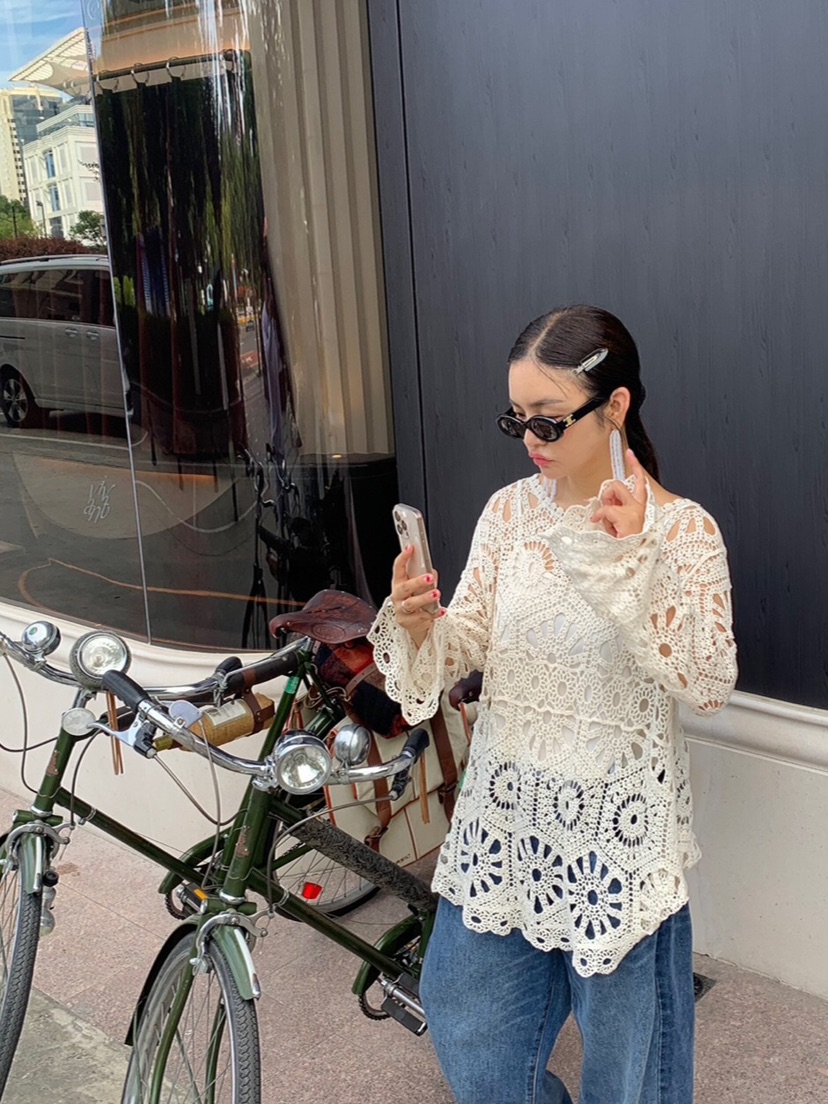 LIKEVAM（不代購）韓國直郵㊣女士新品職業套裝鉤針編織套裝LIKEVAM套裝