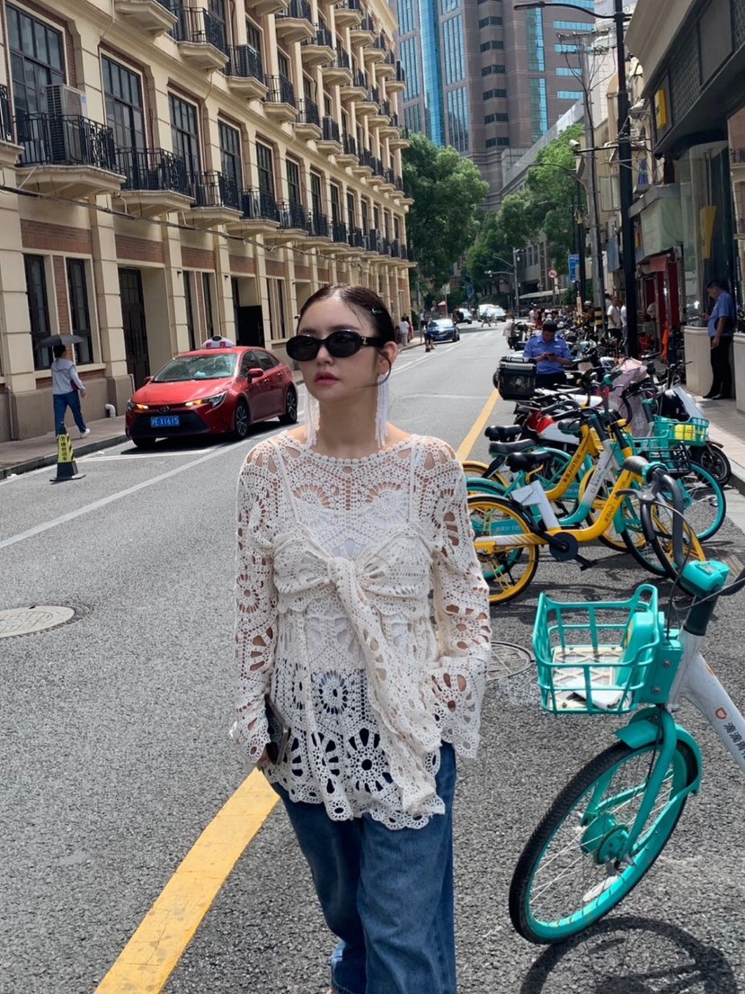 LIKEVAM（不代購）韓國直郵㊣女士新品職業套裝鉤針編織套裝LIKEVAM套裝