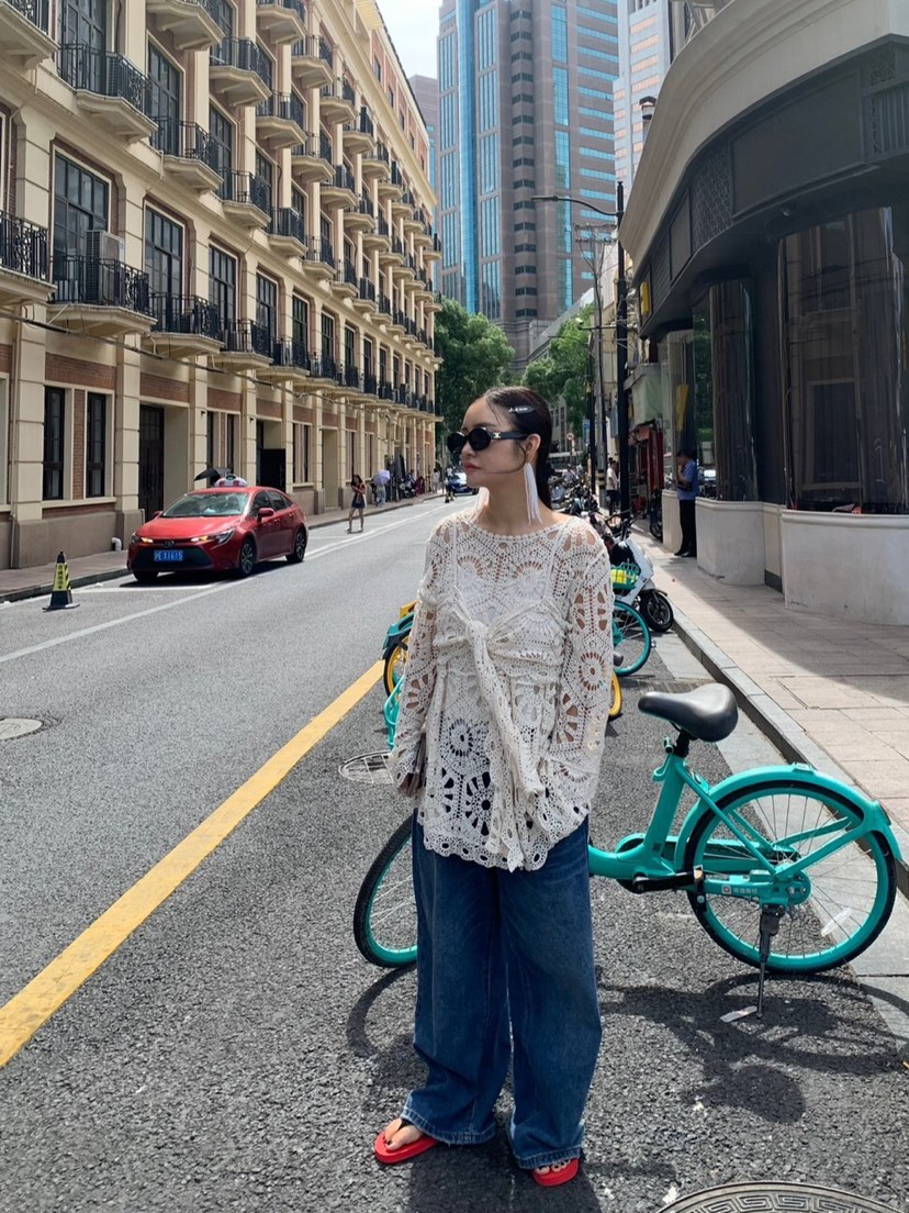 LIKEVAM（不代購）韓國直郵㊣女士新品職業套裝鉤針編織套裝LIKEVAM套裝