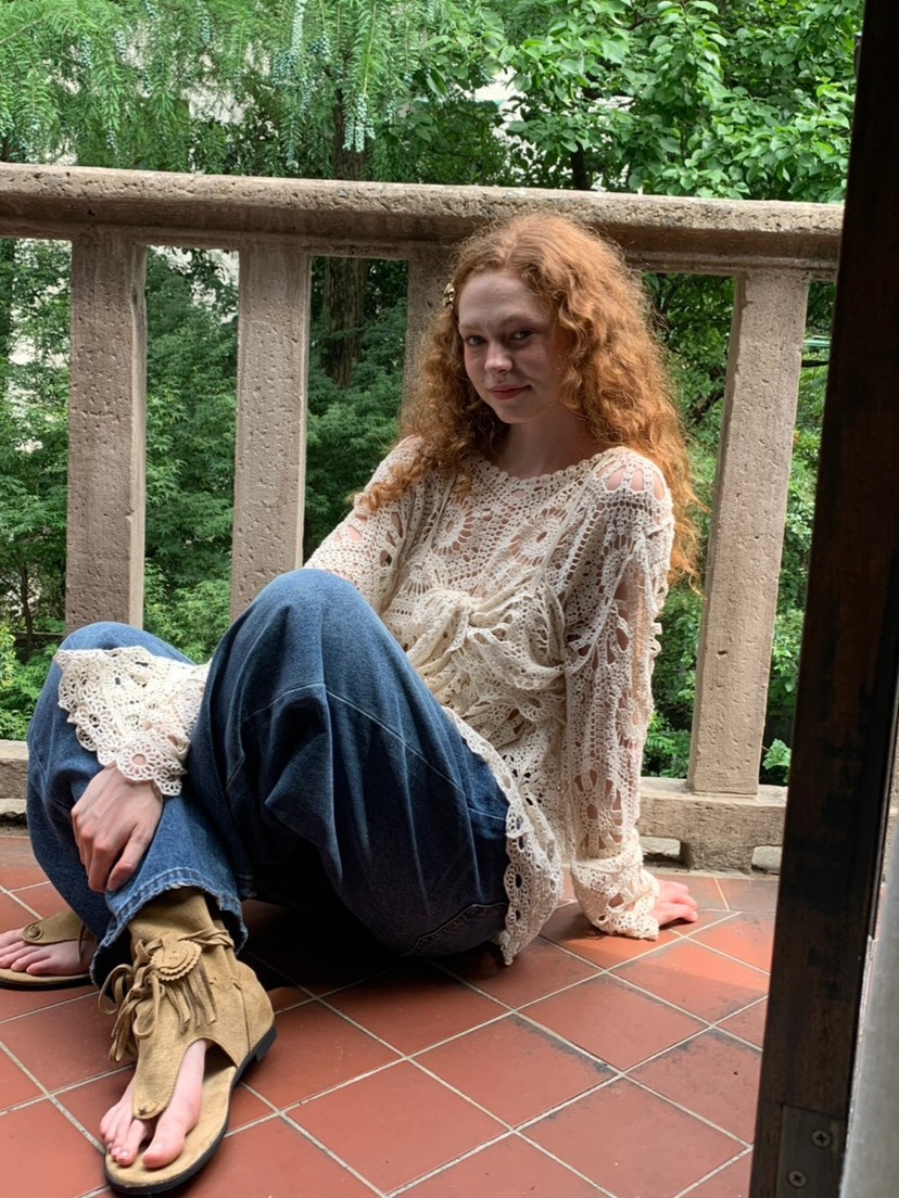 LIKEVAM（不代購）韓國直郵㊣女士新品職業套裝鉤針編織套裝LIKEVAM套裝