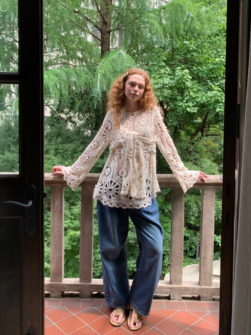 LIKEVAM（不代購）韓國直郵㊣女士新品職業套裝鉤針編織套裝LIKEVAM套裝