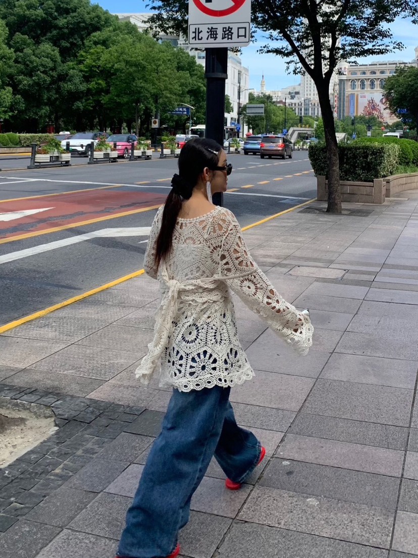 LIKEVAM（不代購）韓國直郵㊣女士新品職業套裝鉤針編織套裝LIKEVAM套裝