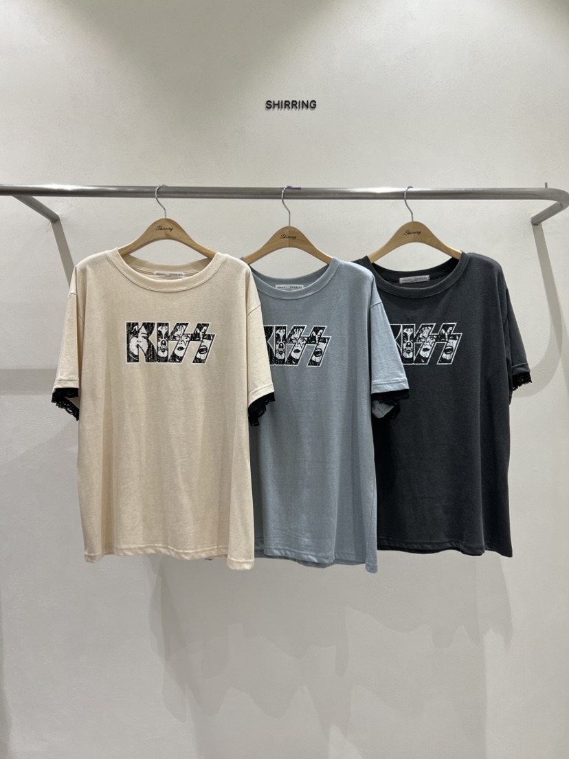 SHIRRING東大門㊣實拍女裝新品熱賣休閑推薦人氣時尚25秋冬T恤SHIRRINGT恤