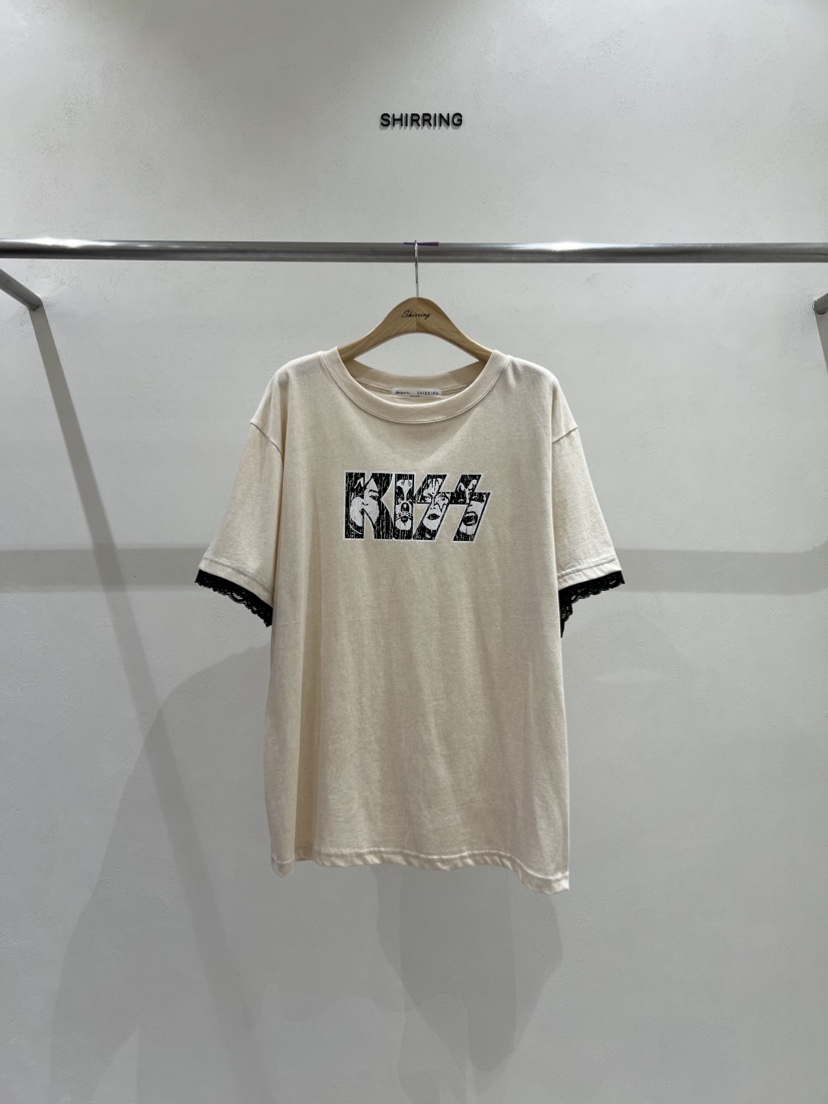 SHIRRING東大門㊣實拍女裝新品熱賣休閑推薦人氣時尚25秋冬T恤SHIRRINGT恤