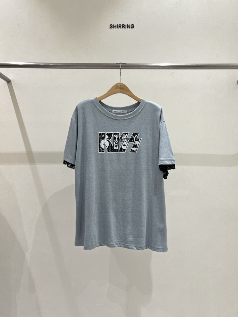 SHIRRING東大門㊣實拍女裝新品熱賣休閑推薦人氣時尚25秋冬T恤SHIRRINGT恤圖色2