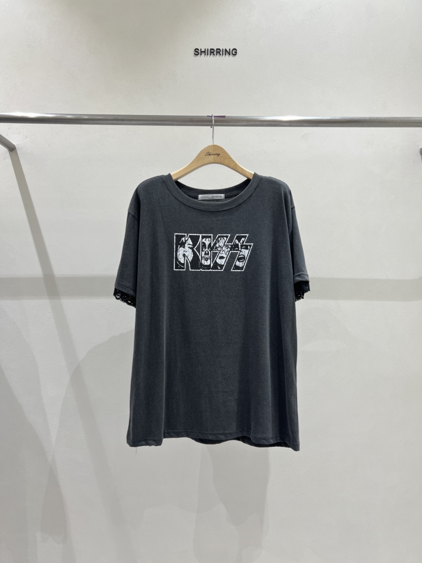 SHIRRING東大門㊣實拍女裝新品熱賣休閑推薦人氣時尚25秋冬T恤SHIRRINGT恤圖色3