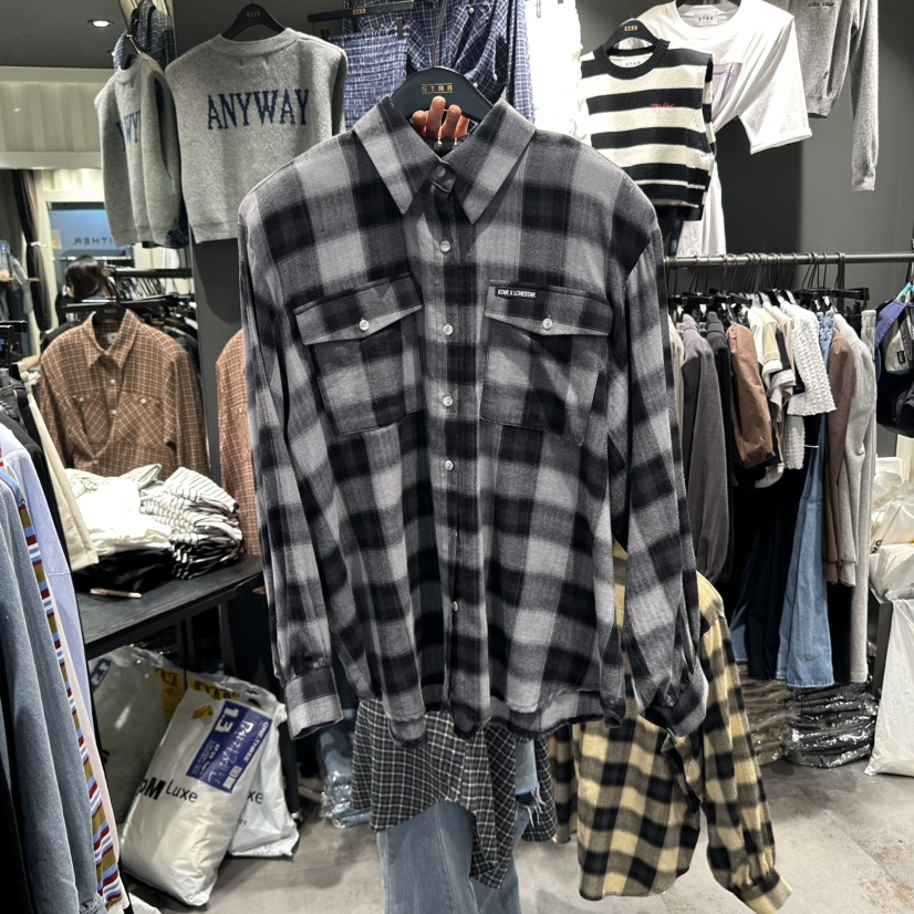 LONE STAR東大門㊣直郵女士新品25秋冬襯衫蕾絲衫不含內搭LONE STAR襯衫/蕾絲衫圖色1