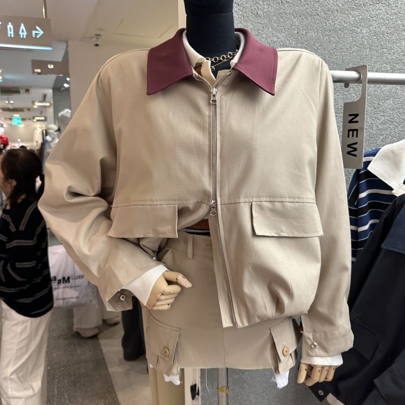 EXIT韓國代購㊣女士新品時尚職業25秋冬休閑人氣推薦真品夾克EXIT夾克