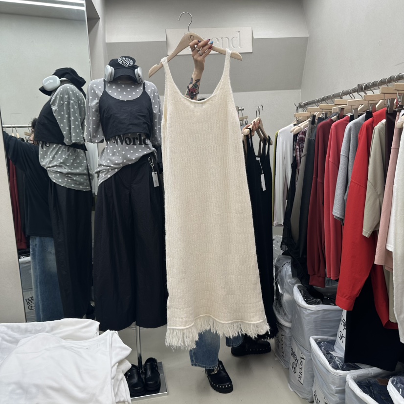 ASCEND韓國代購㊣女士新款時尚真品推薦人氣熱賣休閑連衣裙ASCEND連衣裙