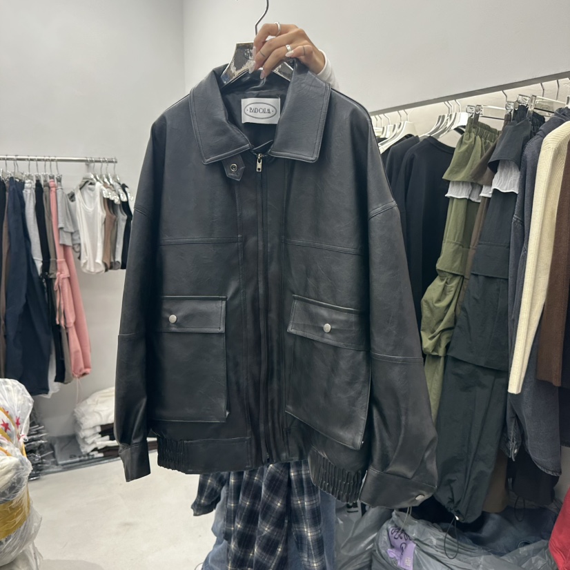 BADCALM東大門㊣代購女裝新品職業真品人氣休閑25秋冬時尚夾克BADCALM夾克圖色2