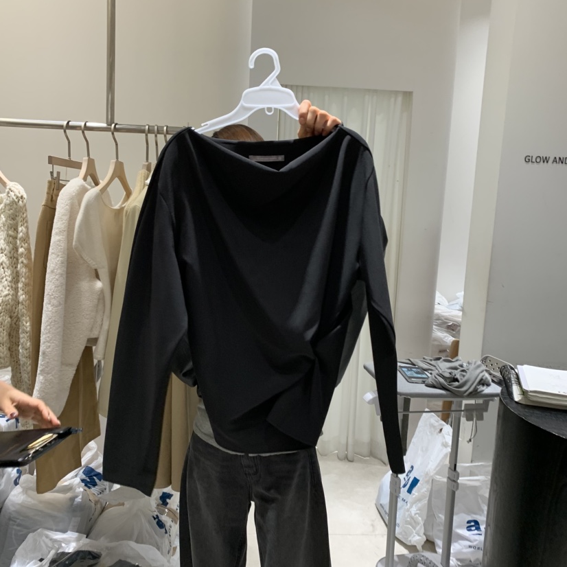 GLOW AND NYMPH韓國代購㊣女裝新品真品職業時尚襯衫蕾絲衫GLOW AND NYMPH襯衫/蕾絲衫圖色2