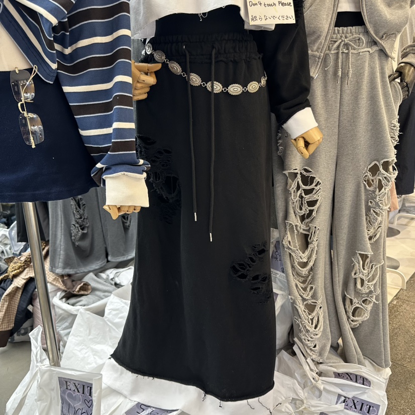 EXIT韓國代購㊣女士新款人氣休閑真品25秋冬熱賣職業長裙復古EXIT長裙圖色2