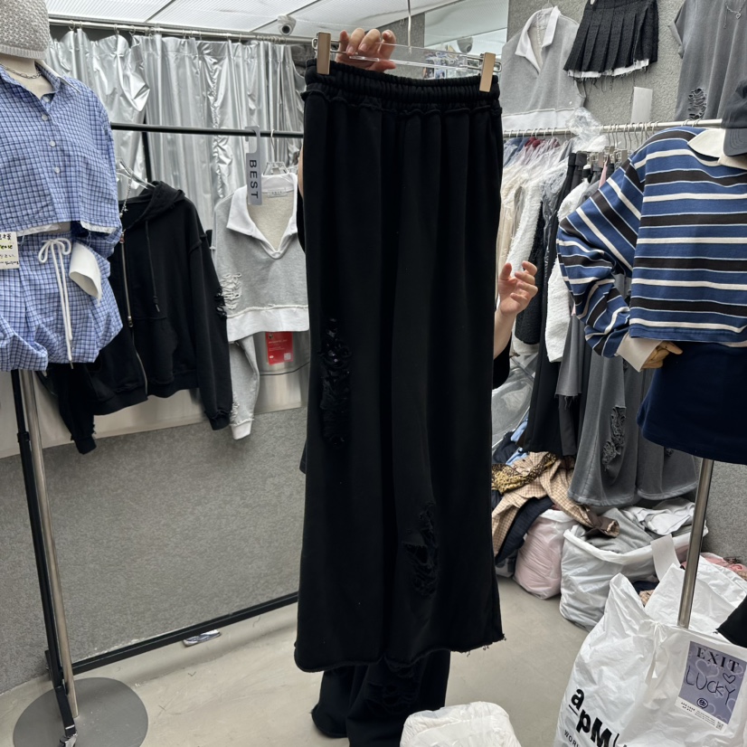 EXIT韓國直郵㊣女裝新品真品人氣25秋冬時尚職業休閑褲復古EXIT休閑褲