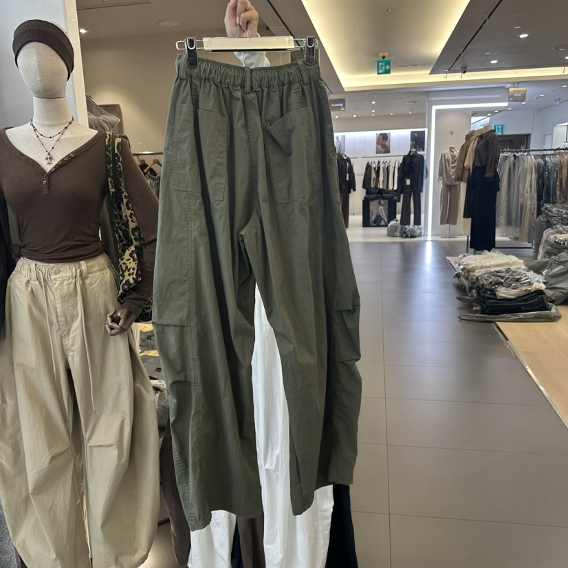 BADCALM韓國直郵㊣女士新品25秋冬職業熱賣人氣時尚休閑褲尼龍BADCALM休閑褲