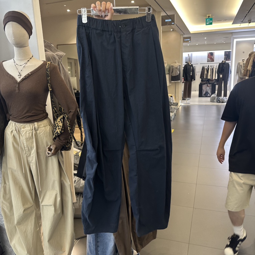 BADCALM韓國直郵㊣女士新品25秋冬職業熱賣人氣時尚休閑褲尼龍BADCALM休閑褲圖色5