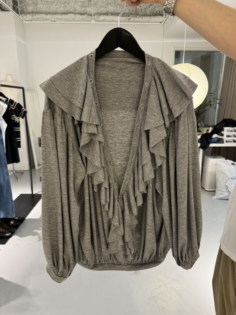 NEU ADULT東大門㊣實拍女裝新品推薦真品25秋冬襯衫蕾絲衫NEU ADULT襯衫/蕾絲衫圖色2