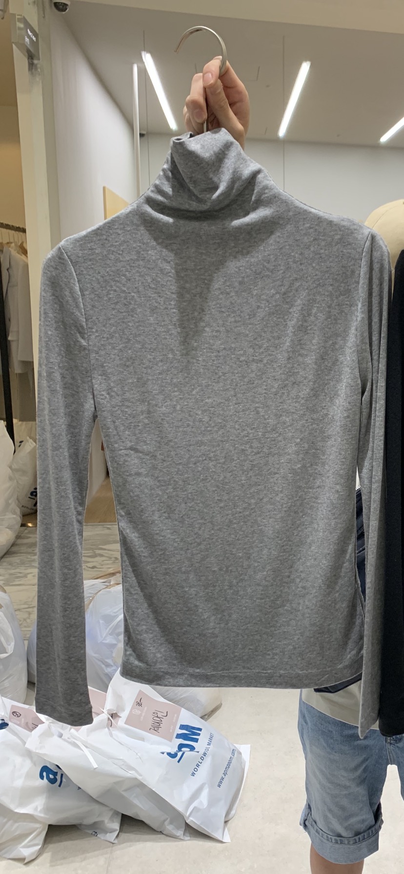 GLOW AND NYMPH韓國代購㊣女裝新品25秋冬推薦長袖T恤天絲GLOW AND NYMPH長袖T恤圖色4