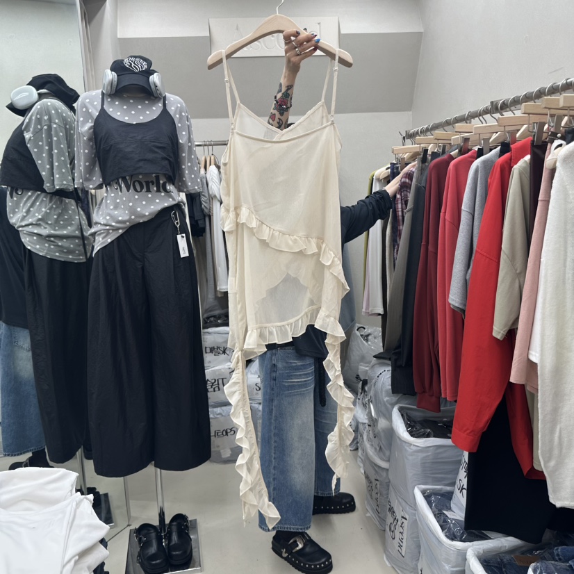 ASCEND東大門㊣實拍女裝新品職業熱賣時尚真品休閑吊帶背心ASCEND吊帶/背心