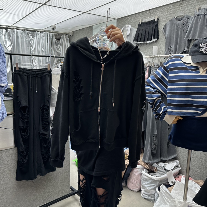 EXIT東大門㊣代購女裝新款時尚25秋冬休閑推薦真品衛衣復古EXIT衛衣圖色2