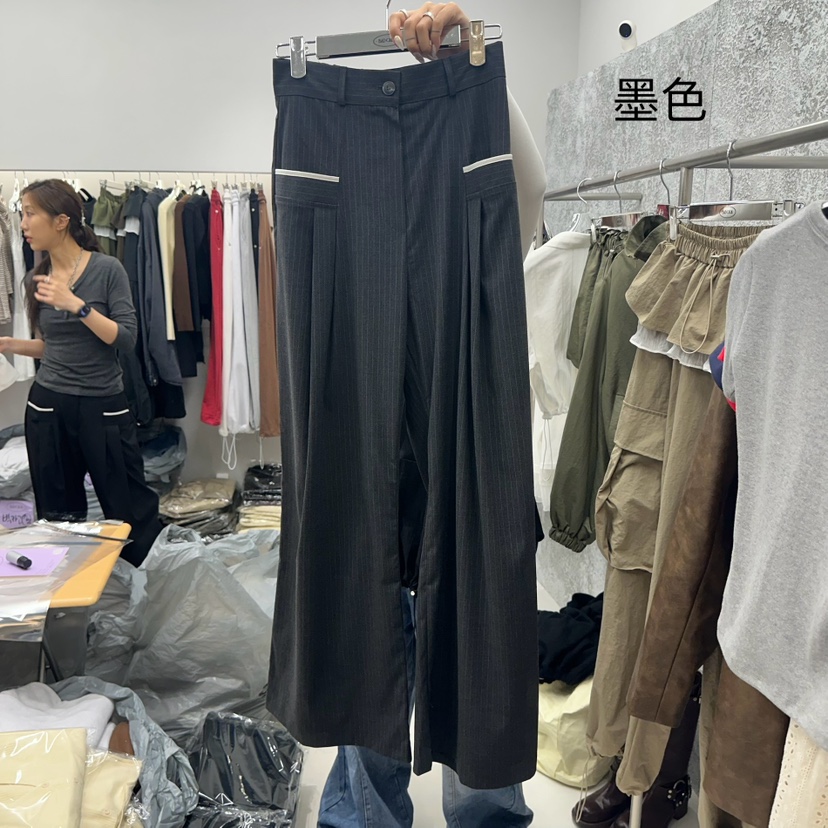 BADCALM東大門㊣實拍女裝新品時尚人氣職業熱賣真品休閑休閑褲BADCALM休閑褲