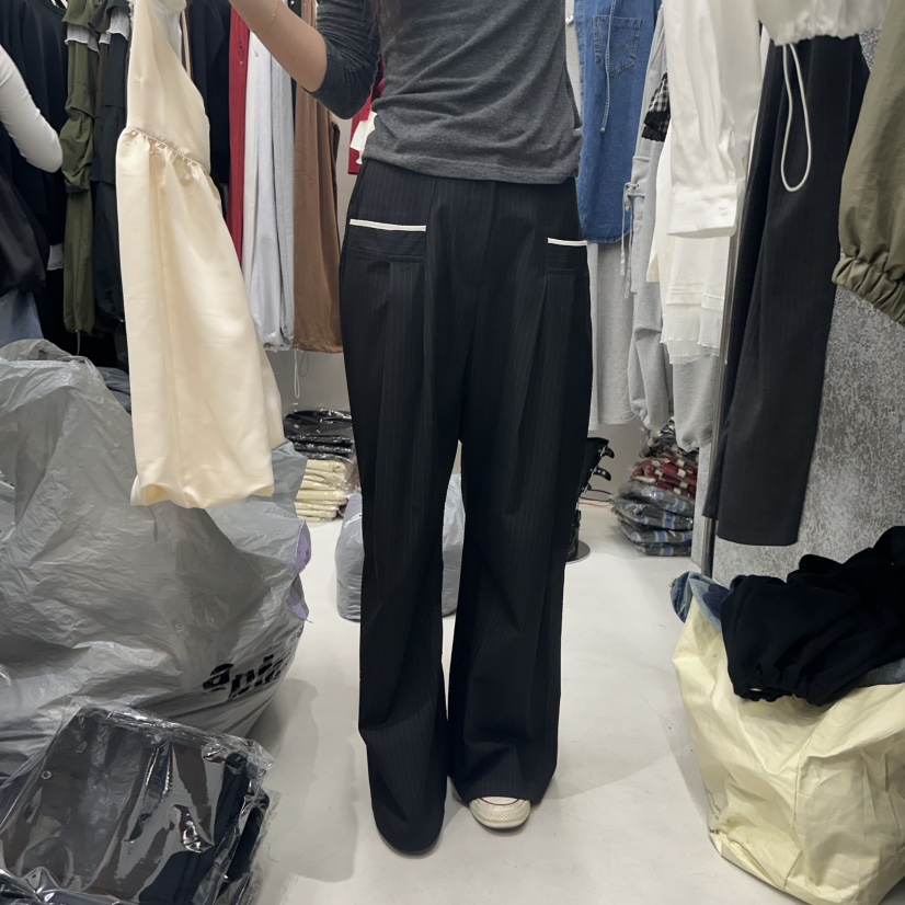 BADCALM東大門㊣實拍女裝新品時尚人氣職業熱賣真品休閑休閑褲BADCALM休閑褲圖色2