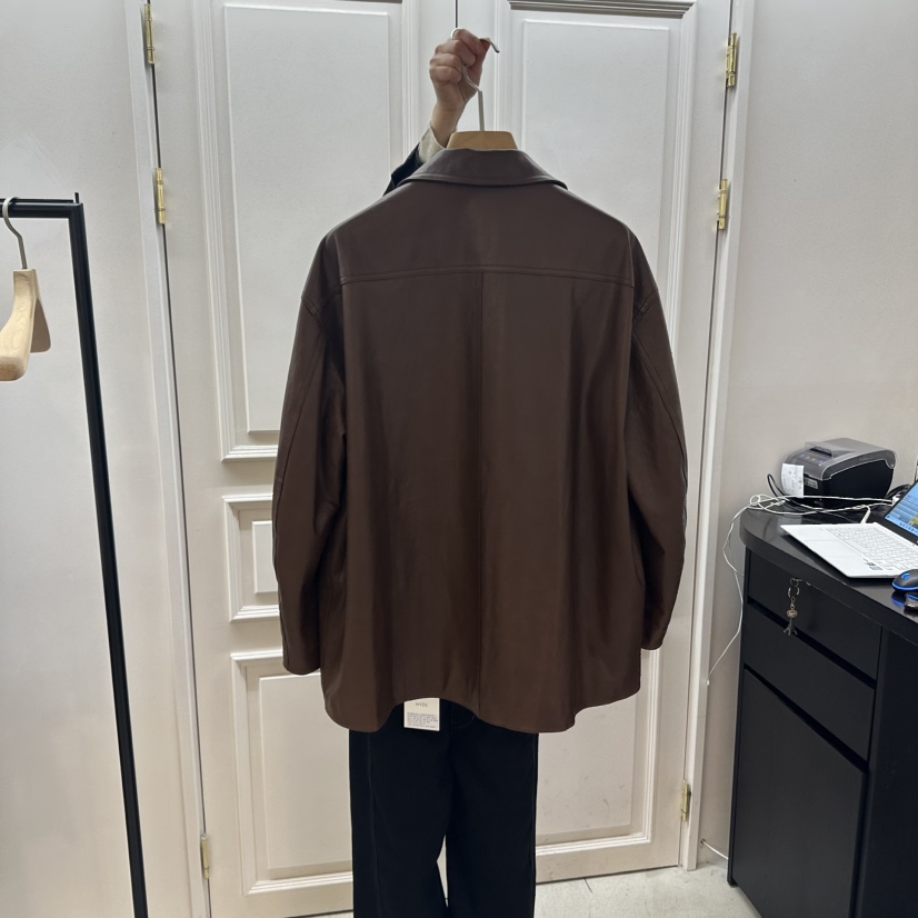 MYOS東大門㊣實拍女士新品真品人氣推薦職業時尚休閑夾克羊皮MYOS夾克