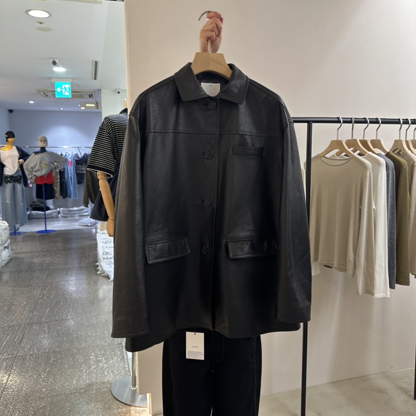 MYOS東大門㊣實拍女士新品真品人氣推薦職業時尚休閑夾克羊皮MYOS夾克