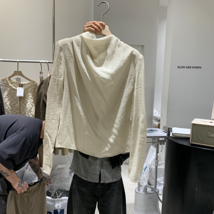 GLOW AND NYMPH韓國直郵㊣女士新品真品時尚25秋冬襯衫蕾絲衫GLOW AND NYMPH襯衫/蕾絲衫