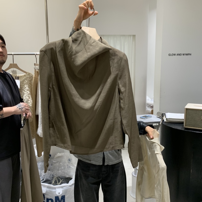 GLOW AND NYMPH韓國直郵㊣女士新品真品時尚25秋冬襯衫蕾絲衫GLOW AND NYMPH襯衫/蕾絲衫圖色2