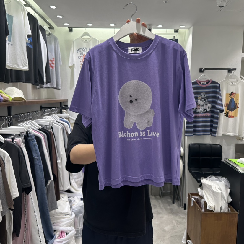 EVE東大門㊣直郵女裝新品推薦人氣職業25秋冬休閑時尚熱賣T恤EVET恤圖色2